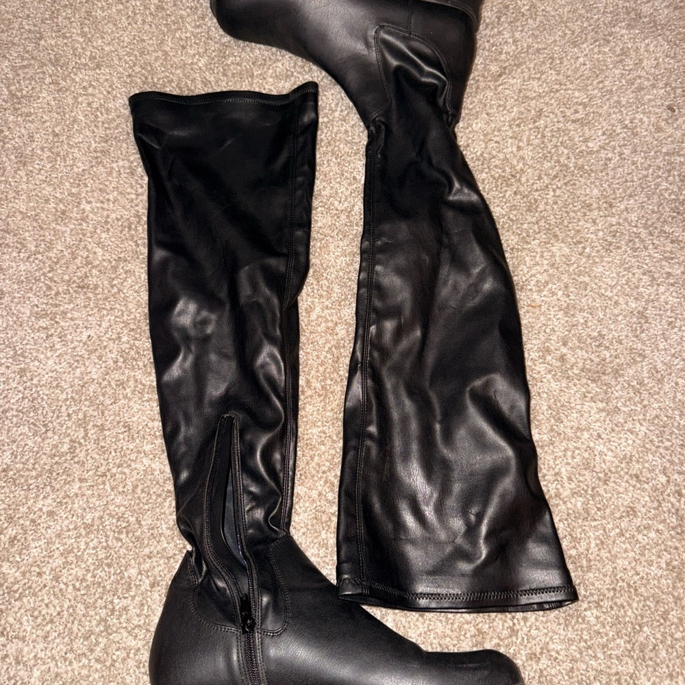 Aldo Black Over-the-Knee Boots
